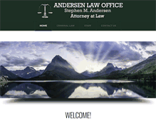 Tablet Screenshot of andersenlawoffice.com